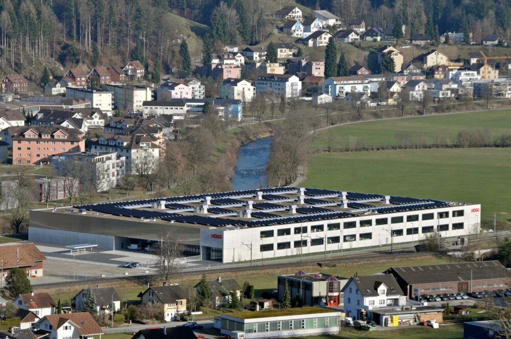 Högg AG Produktionstechnik an der Austrasse 25 in Wattwil (Foto von ca. 2011) - Högg AG Produktionstechnik